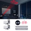 EVILTO Digital Alarm Clock Projector Radio Clock LED Temperature Display Radio