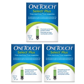 One Touch Select Plus Flex Paquete 75 Tiras Para Glucómetro