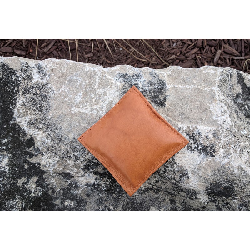 Ashlin® Paperweight - 100% Italian Tuscany Leather British Tan [PAPERWT01-18-08]