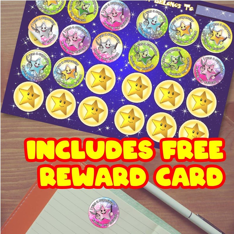 144 Haircut Superstar Reward Stickers for Hairdressers and Barbers