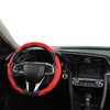 GIANT PANDA Leather Steering Wheel Cover, Car Accessories Interior, 3-Piece