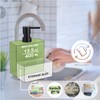 zccz Soap Dispenser with Sponge Holder, Marble Look Liquid Hand