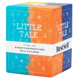 BestSelf Conversation Cards for Kids Little Talk Deck - 150 Prompts, Ideal Classroom Must Haves and Therapy Tools, Social Skills Activities and Fun Conversation Starters for Kids and Families