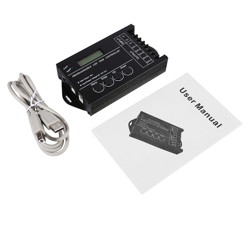 DC12/24V 20A Programmable LED Time Controller 5 Channels Color Adjustable