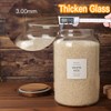 CZSZYGHBAO 2 PCS Large Glass Jar with Airtight Lid, Glass