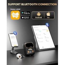 vretti Máquina etiquetadora con cinta, impresora de etiquetas de 2 pulgadas, etiquetadoras Bluetooth K2, etiquetadora térmica para ropa, dirección, có