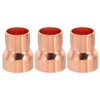 PATIKIL 1" to 3/4" ID Copper Reducer, 3pcs 99.9% Pure