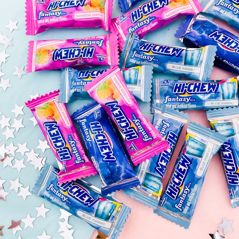 Hi Chew Candy Fantasy Mix - Rainbow Sherbet, Blue Hawaii,