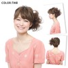 Scrunchie Round Curl Heat Resistant Maroon Brown