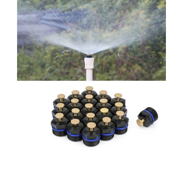 La Farah 20pcs Atomizing Sprinkler Nozzle,1/2 inch Garden Misting Emitters