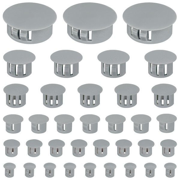 160 PCS Plastic Hole Plug Set - Snap-In Locking Caps