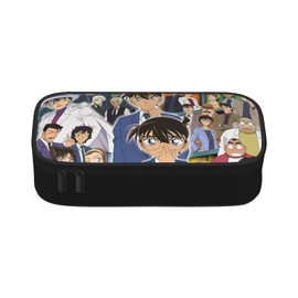 Detective Kon Pen Case, Large Capacity, Pencil Case, Multifunctional, Stylish, Pen Pouch, For Boys, Girls, Children, Simple, Tool Pen Case, For High School Students, College Students, Working People,