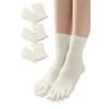 COCOSILK Silk Socks 5-Toe for Women [3-Pair Set] Five-Toe Socks