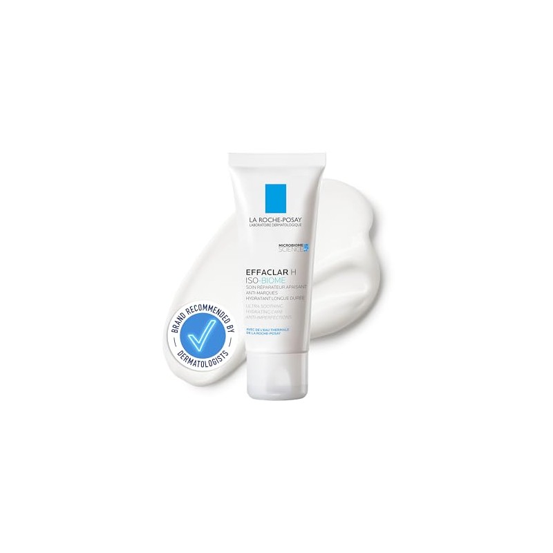 La Roche-Posay Effaclar H Iso-Biome Soothing Moisturiser Cream, 40ml