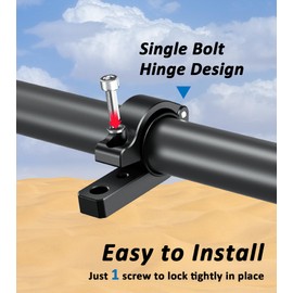 VAZESWIN 2 PCS Light Bar Mounts, Aluminium Alloy LED Light Mounting Brackets, Sturdy Roll Bar Clamps for Motorcycle ATV UTV Truck, Fit for 0.875" / 1" / 1.125" / 1.26" / 1.375" Handlebar Roll Cages