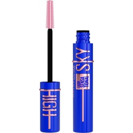 Maybelline Sky High Máscara de Pestañas, Alargamiento y Volumen Hasta por 12 Horas, con Fibras Extensoras y Extracto de Bambú, Lavable, Tono Blue Mist 6 ml