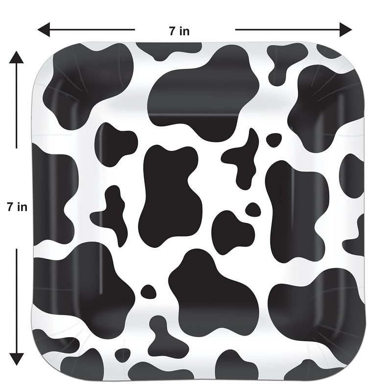 Beistle Cow Print Plate, 7-Inch