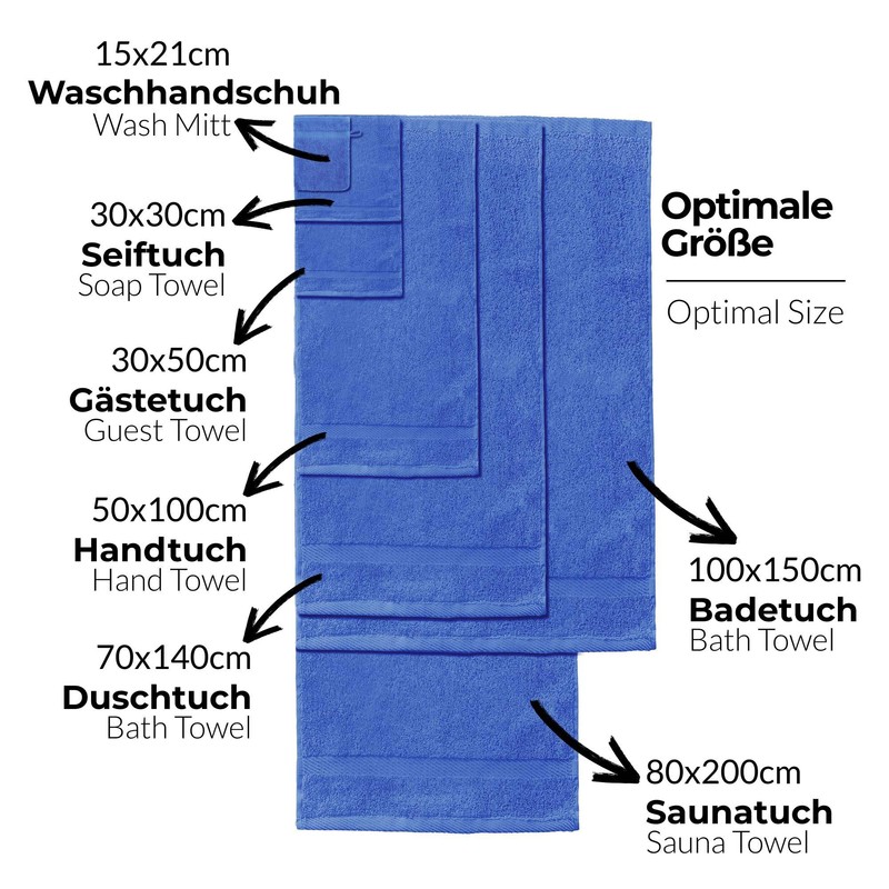 Etérea Carli Hand Towels, Single + Set + Bath Mat,