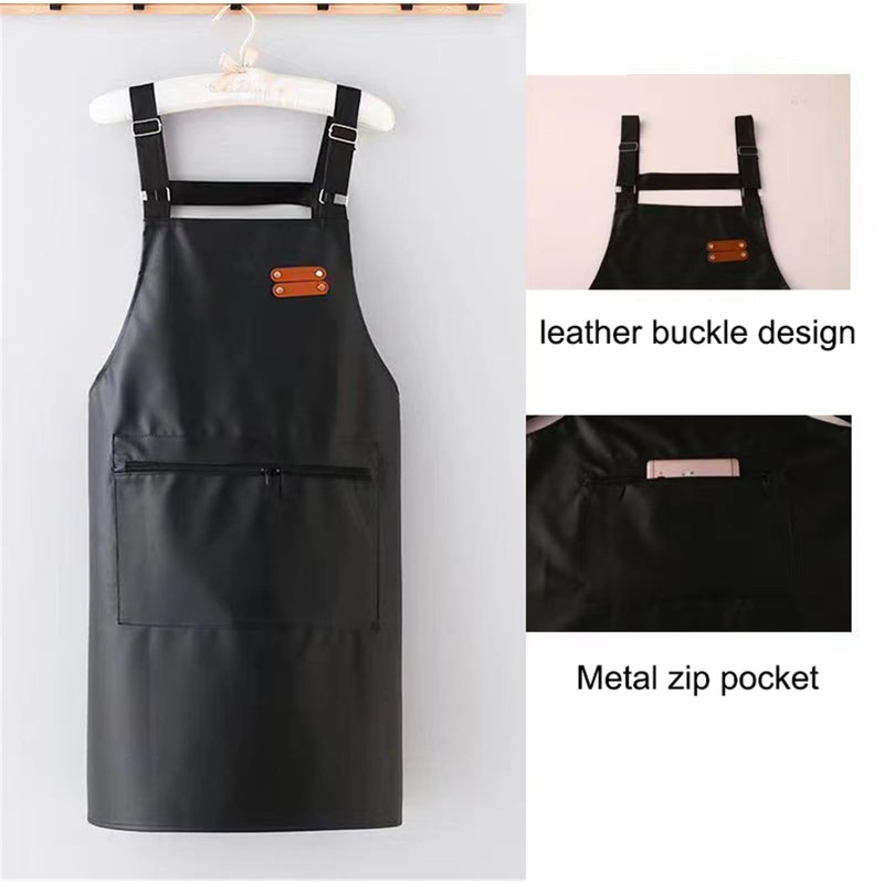 Waterproof Apron,Leather Apron For Men,Work Aprons With One Big Pocket