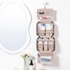 NISHEL Travel Toiletry Bag for Women - Portable Hanging Organizer