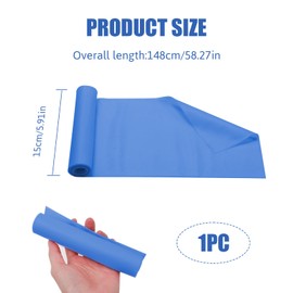 Resistance Band,Skin-Friendly Resistance Fitness Exercise Bands,Natural Latex Long Resistance Bands,1.5M Exercise Bands Resistance for Women and Men,Ideal for Home, Gym, Yoga, Training (Blue)