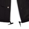 First Class 100% Nylon Windbreaker with Securtiy I.D. (Black)-Medium