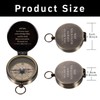 Baptism Gifts for Boys Men - Engraved Compass Christian Gifts