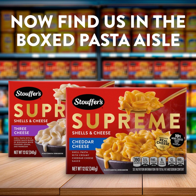 Stouffer's Supreme Shells Variety 4 Pack, Cheddar Cheese 2 Pack