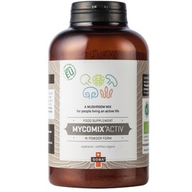 Goba Organic MycoMix® Active Powder (200 g) [Vital Mushroom Mix for Athletes from Cordyceps, Reishi, Shiitake, Maitake & Agaricus] Thousandwort