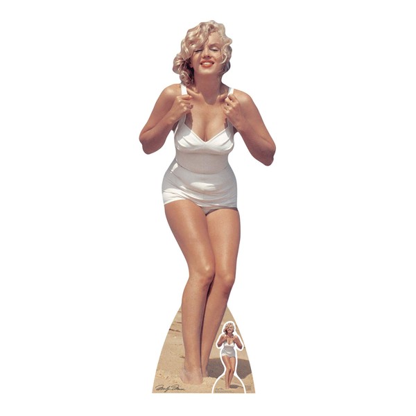 AUTHENTIC BRANDS Life Size Cut Out with Mini Version of Marilyn Monroe, Cardboard, Multi-Colour, 172 x 63 x 172 cm