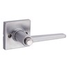 Kwikset Safe Lock Daylon Lever Square Rose Privacy Lock Satin