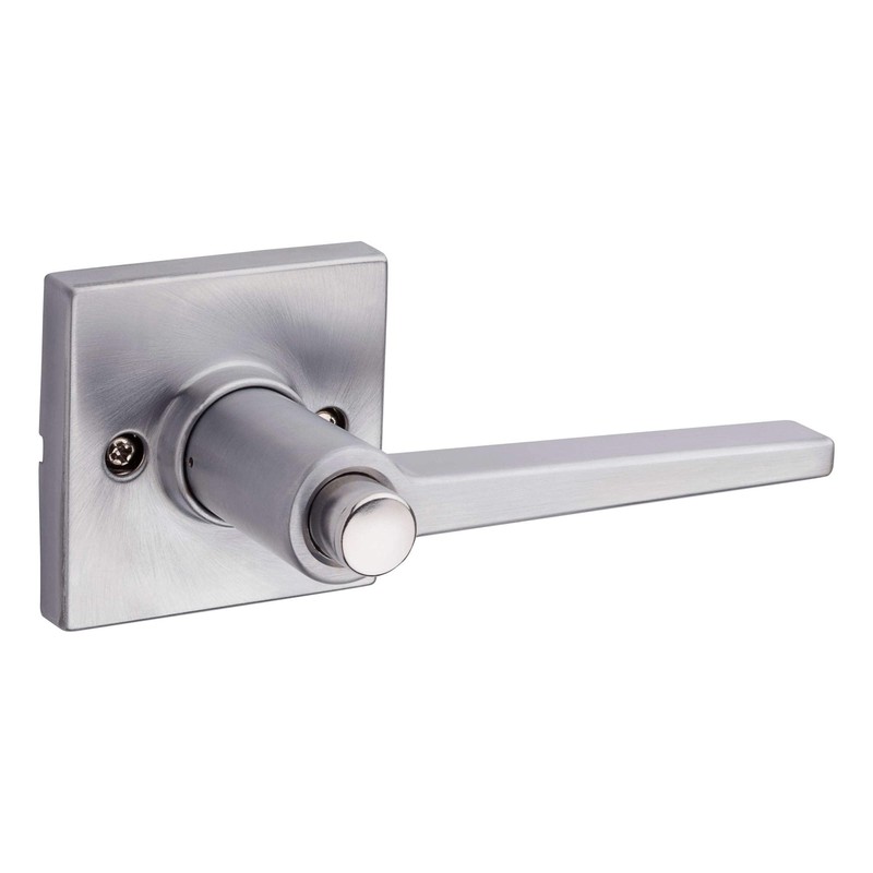Kwikset Safe Lock Daylon Lever Square Rose Privacy Lock Satin