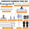 BERXOL 18-Inch Self-Leveling Cement Tool Kit, Upgraded Spike Roller Set