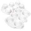 Hiceeden Pack of 2 6 Cups Ceramic Muffin Mould Non-Stick