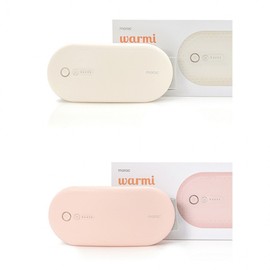 Morak Warmy Abdominal Thermal Vibration Massage Foam Massager Temperature Control C Type Charging pink