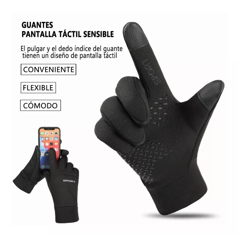 THE9SHOP Guantes Tacticos Neopreno, Resistentes Agua Touchscreen Moto