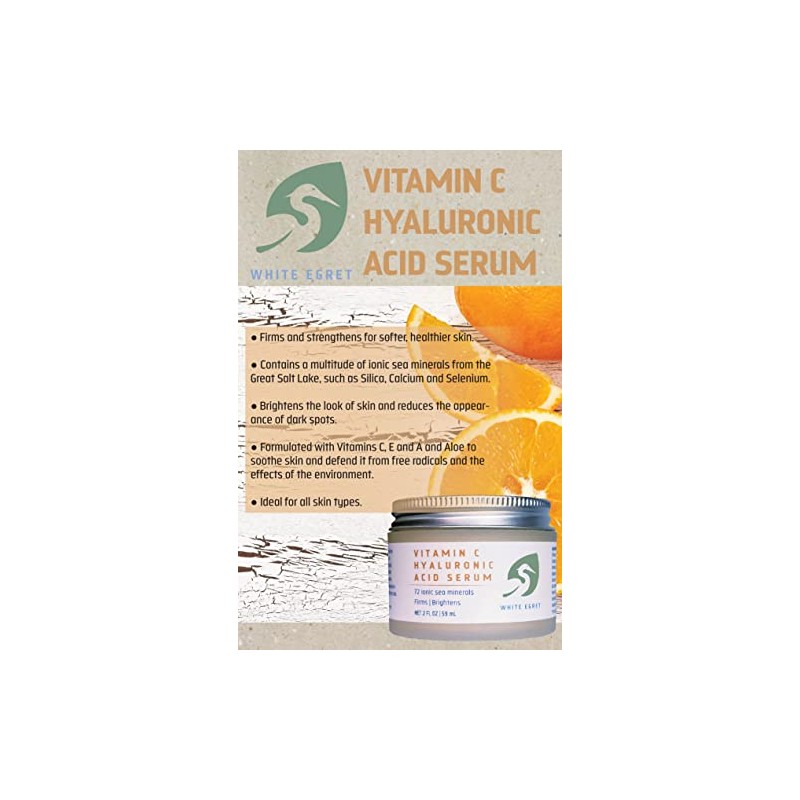 White Egret Crema de ácido hialurónico con vitamina C, 2