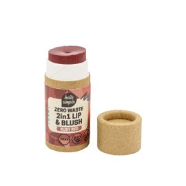 hello simple - Lip Balm - Zero Waste Lip Care for Dry Lips, Plastic-Free and Organic (Ruby Red)