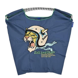 Ball & Chain Genuine Guarantee Helmet Tiger Tiger M Size Eco Bag Tote Bag 301049, navy, M