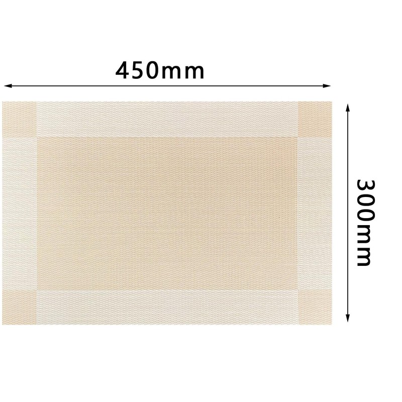 Lumaca Washable Placemats, Set of 6 Place Mats Made of