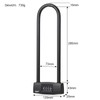NBYT Shackle Locks Resettable Combination Bicycle U Lock/D Lock, Suitable