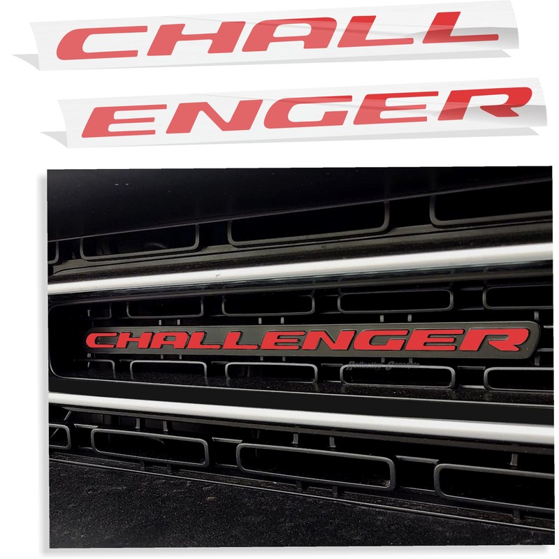 Reflective Concepts Challenger Grille Emblem Overlay Decal - 2015-2023 Challenger