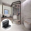 Heavy Duty Shower Glass Door Hinge,Solid One-Piece Precision Cast with