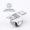 8 Pcs Mini Swivel Swivel Castors 25mm Plastic Rubber Castors
