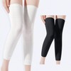 All-Season Unisex Non-Slip Knee Joint Support Leg Warmers Leg M/White
