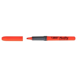 BIC Highlight Grip Slanted Tip Highlighter Pens - Orange (Pack of 3)