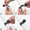 30 Pack 6 inch Black Bungee Balls Cord, Ball Stretch