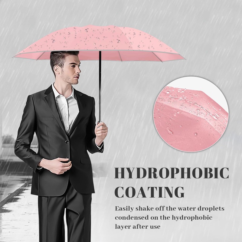 Pioggistar Windproof Umbrella for Men and Women, Inverted Mechanic Umbrellas
