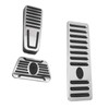 3pcs Accelerator Brake Pedals Foot Rest Plate Waterproof Fireproof Replacement