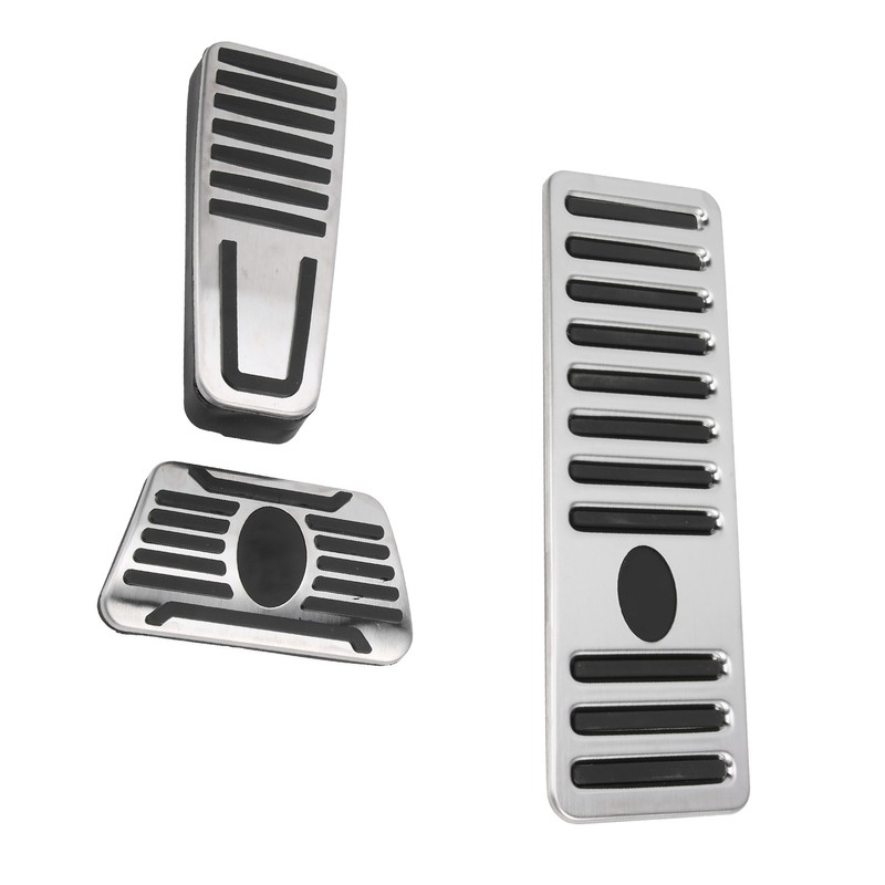 3pcs Accelerator Brake Pedals Foot Rest Plate Waterproof Fireproof Replacement